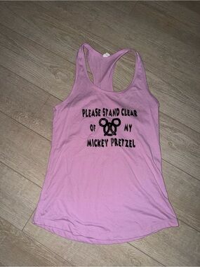 Ideal T Racerback Graphic Tank Top - Mickey Pretzel Print
